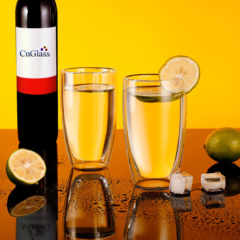 CNGLASS: vidrio borosilicato ligero y duradero, libre de plomo.