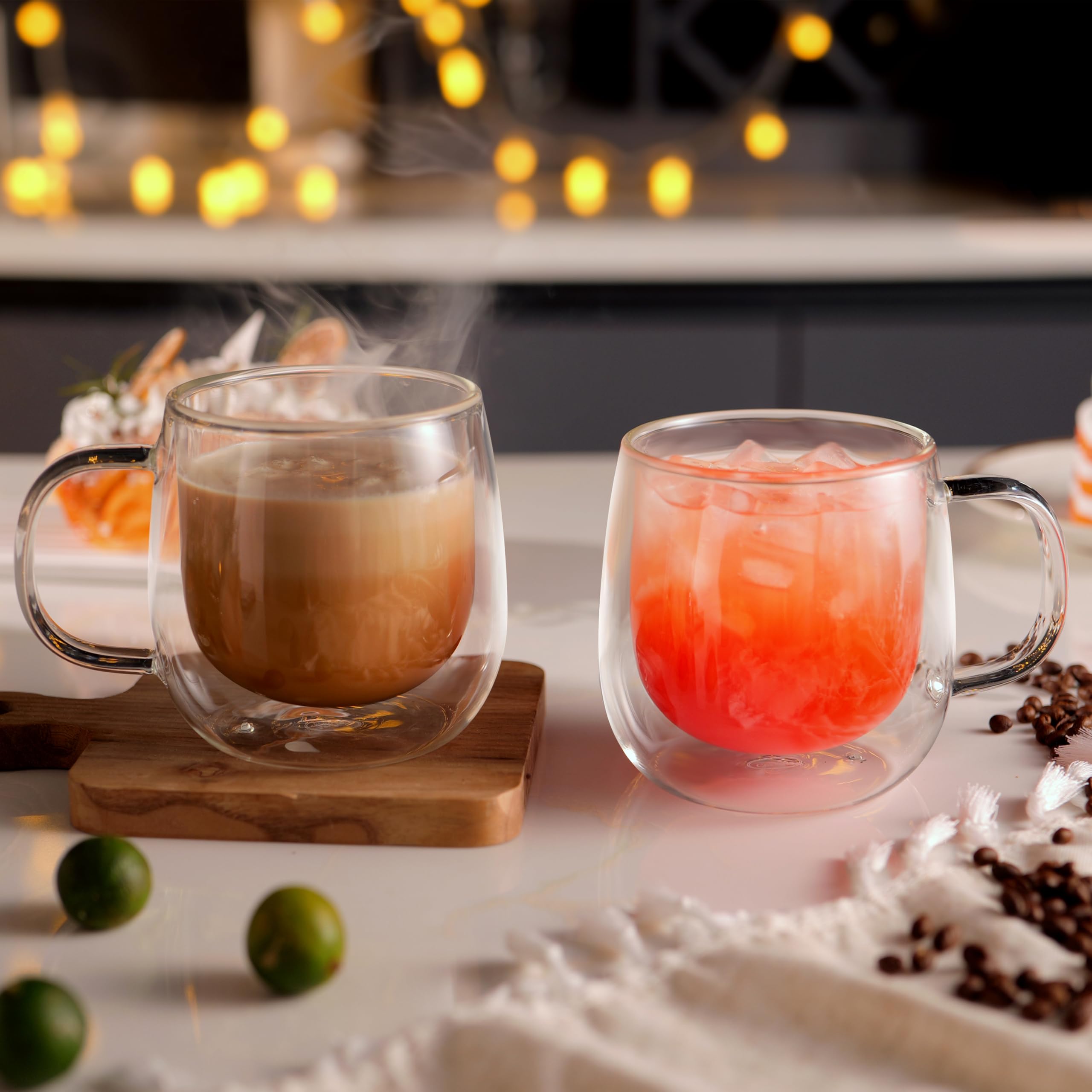 CNGLASS taza con mango ergonómico para un agarre cómodo