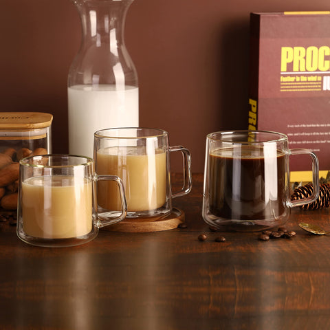 CNGLASS set de 4 tazas para compartir en casa.