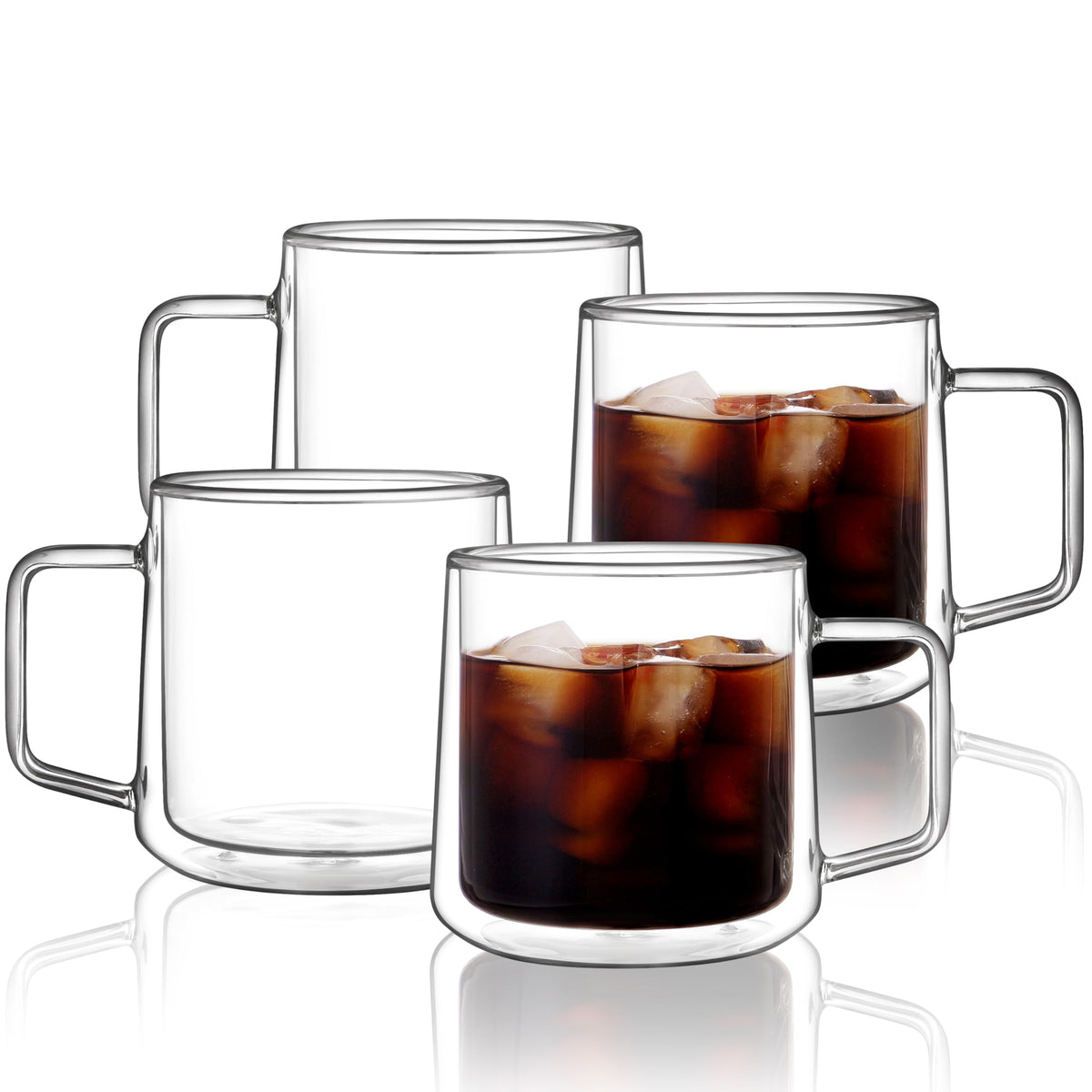 CNGLASS tazas doble pared 15oz, para mantener bebidas calientes o frías.