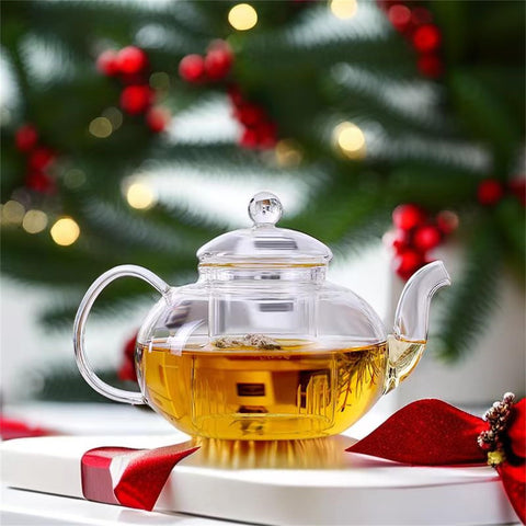 CNGLASS tetera de cristal regalo ideal para amantes del té.
