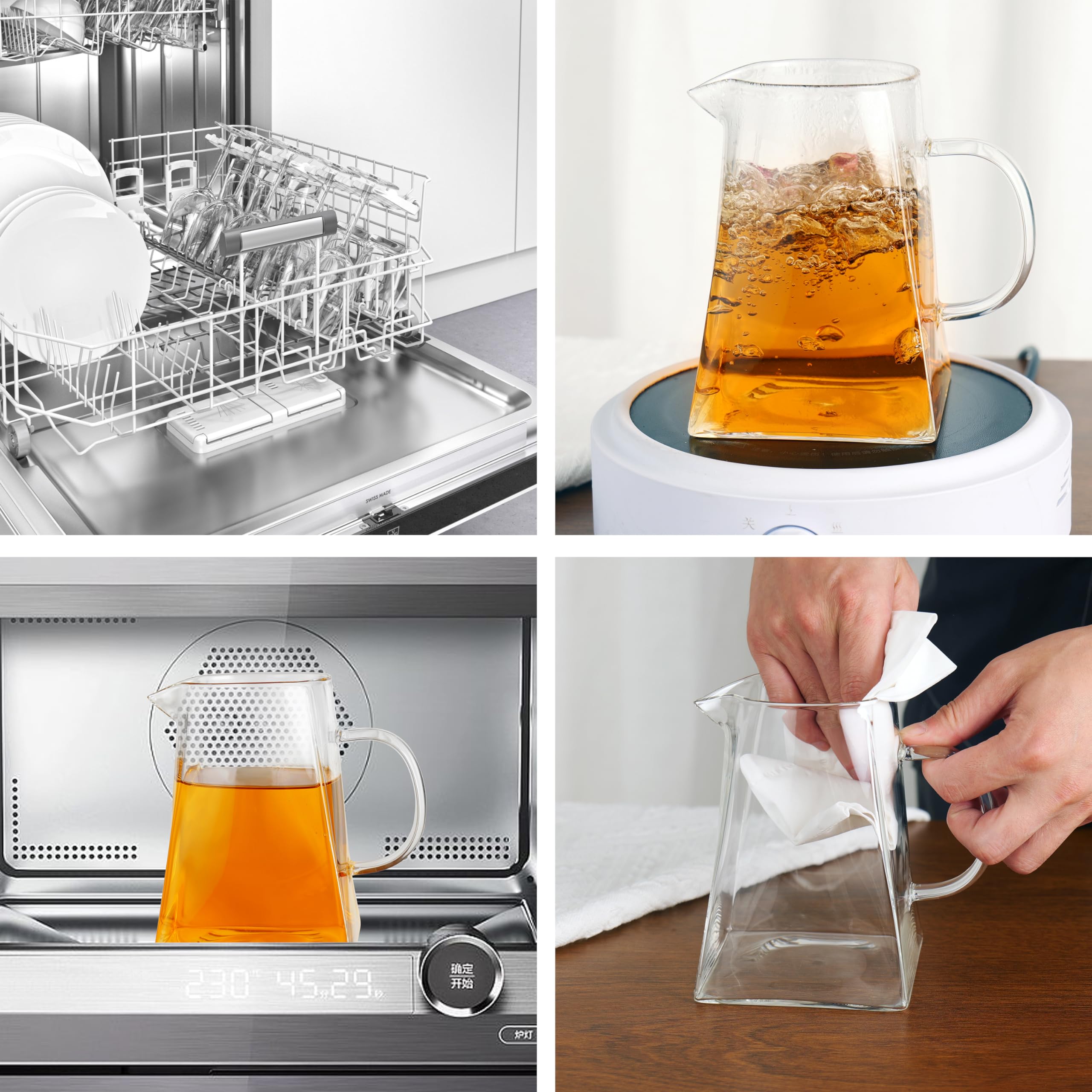 CNGLASS tetera de vidrio ideal regalo para amantes del té