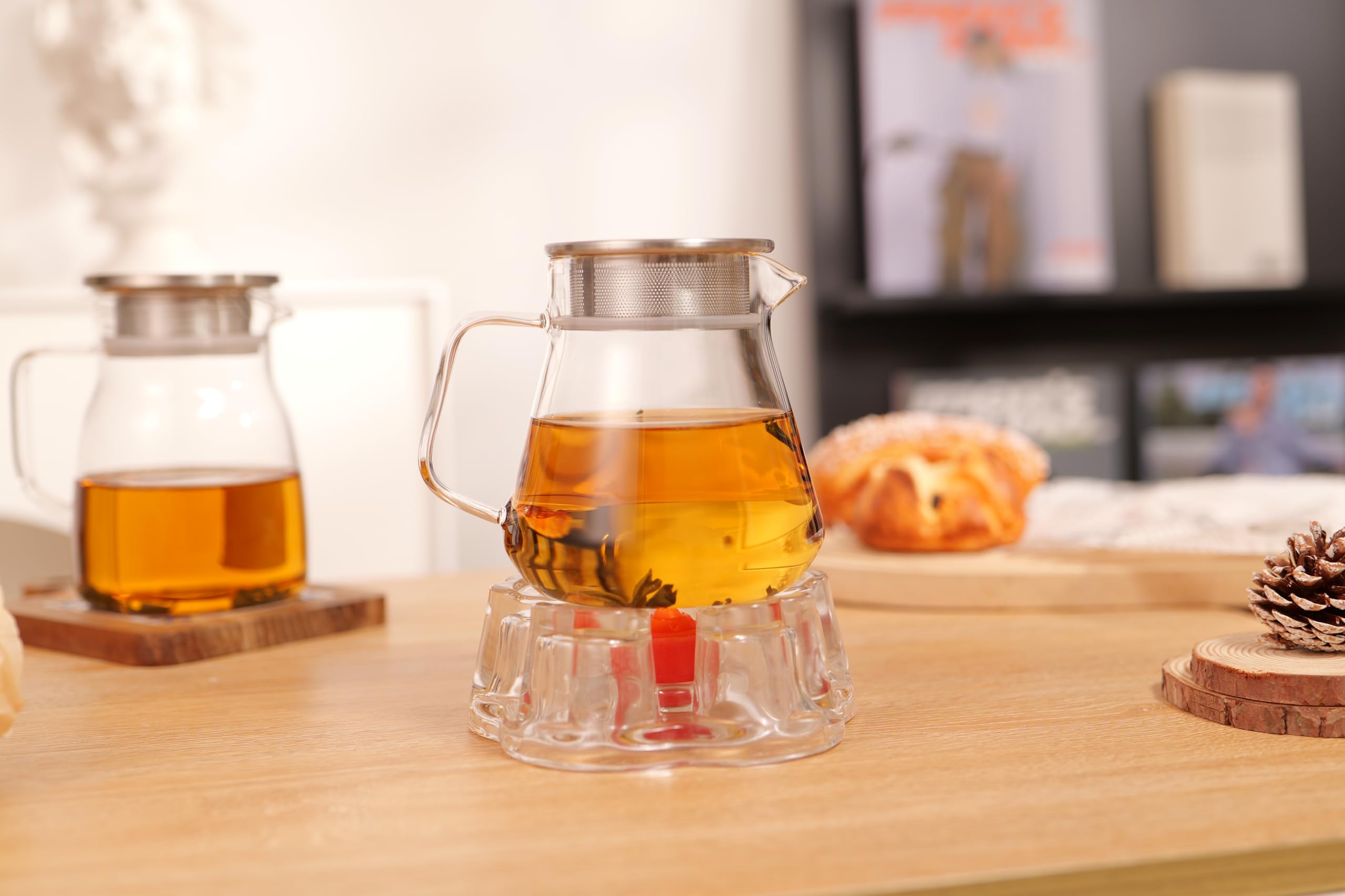 CNGLASS tetera-diseño-transparente, diseño claro para observar la infusión