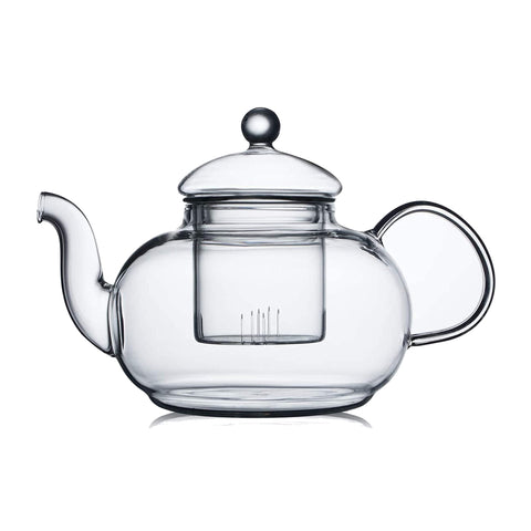 Tetera CNGLASS con infusor removible para infusiones limpias y aromáticas