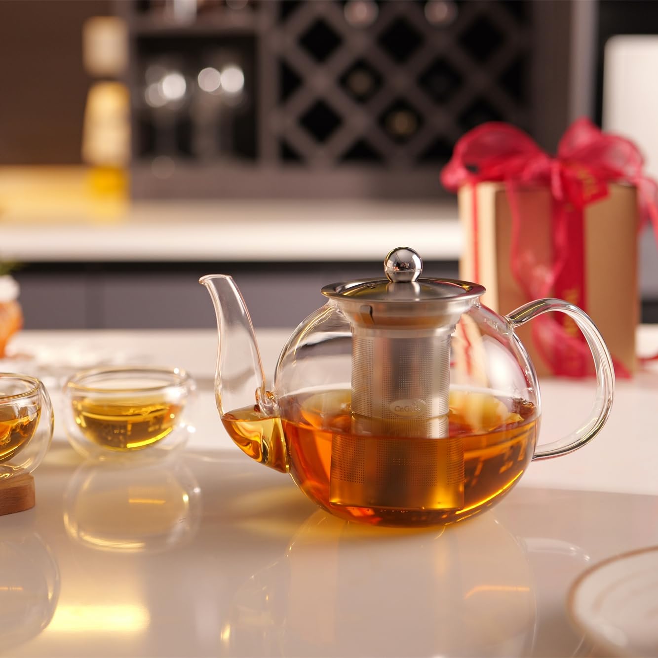 CNGLASS regalo perfecto para amantes del té en casa u oficina.