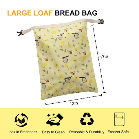 Cnkaite bolsas con cierre y broches, ideal para transportar pan.