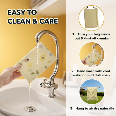 Cnkaite bolsas de cera abeja, solución ecológica para reducir residuos.