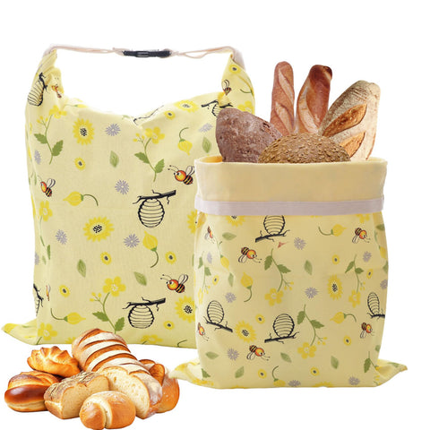 Cnkaite bolsas de pan con cera de abeja 17x13 para uso diario y frescura natural.