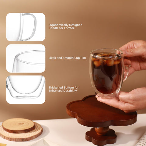 CNGLASS taza apta para lavavajillas, microondas y horno, uso versátil