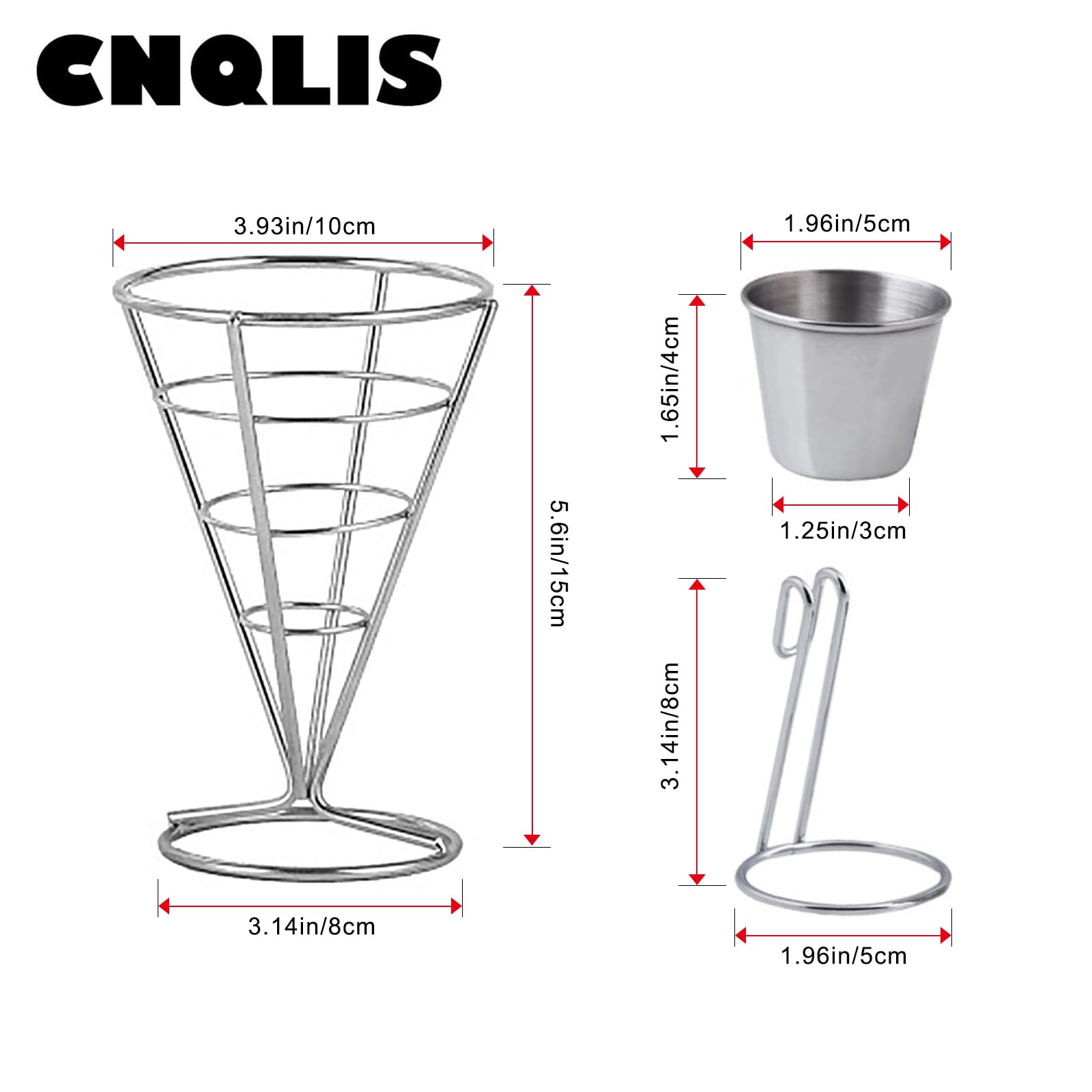 CNQLIS porta-salsas-cono: práctico recipiente para salsas junto al cono.