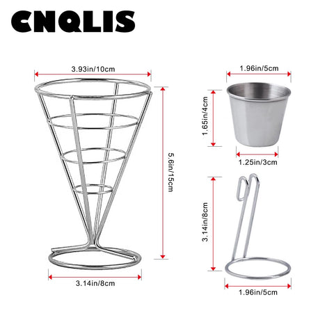 CNQLIS porta-salsas-cono: práctico recipiente para salsas junto al cono.