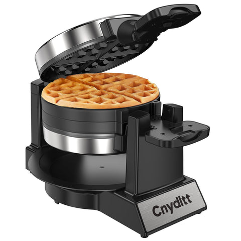 Cnydltt gofrera de fácil limpieza para desayunos eficientes.