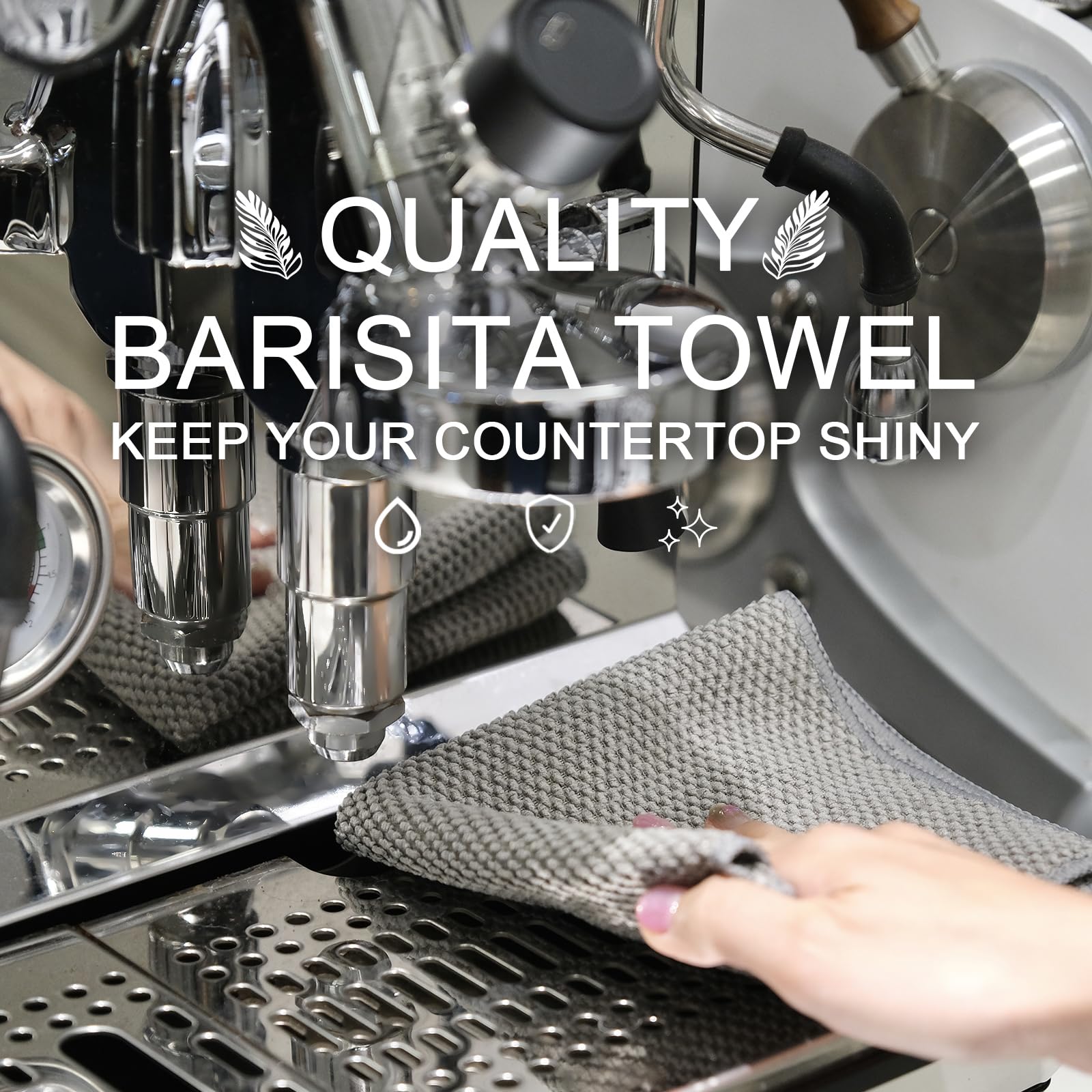 Toallas barista Cnyobvi para vaporizador, limpieza suave y rápida.