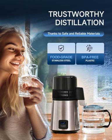 CO-Z agua destilada a 2 ppm, ideal para aparato CPAP y bebidas.