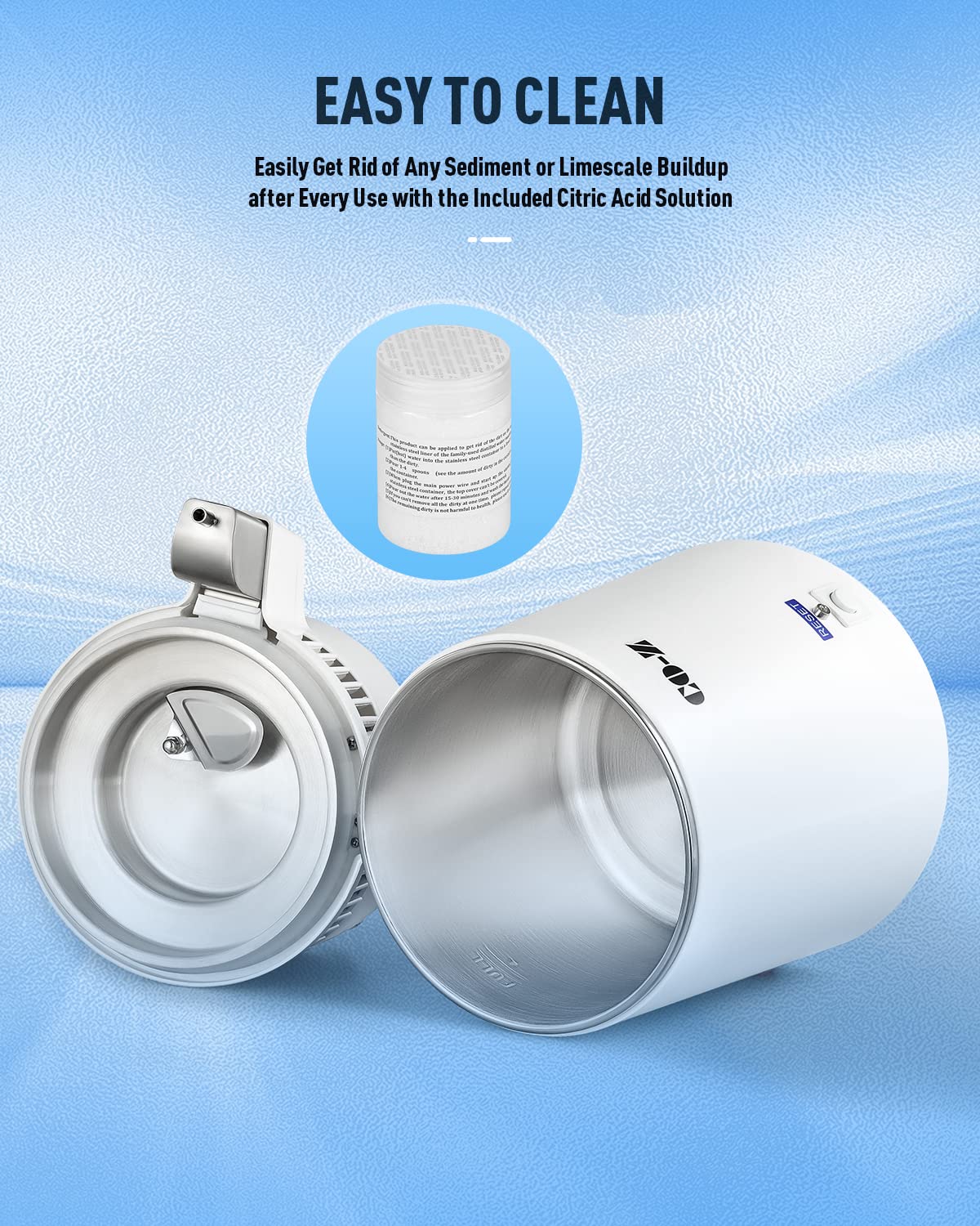 CO-Z destilador, agua destilada ideal para café y humidificadores
