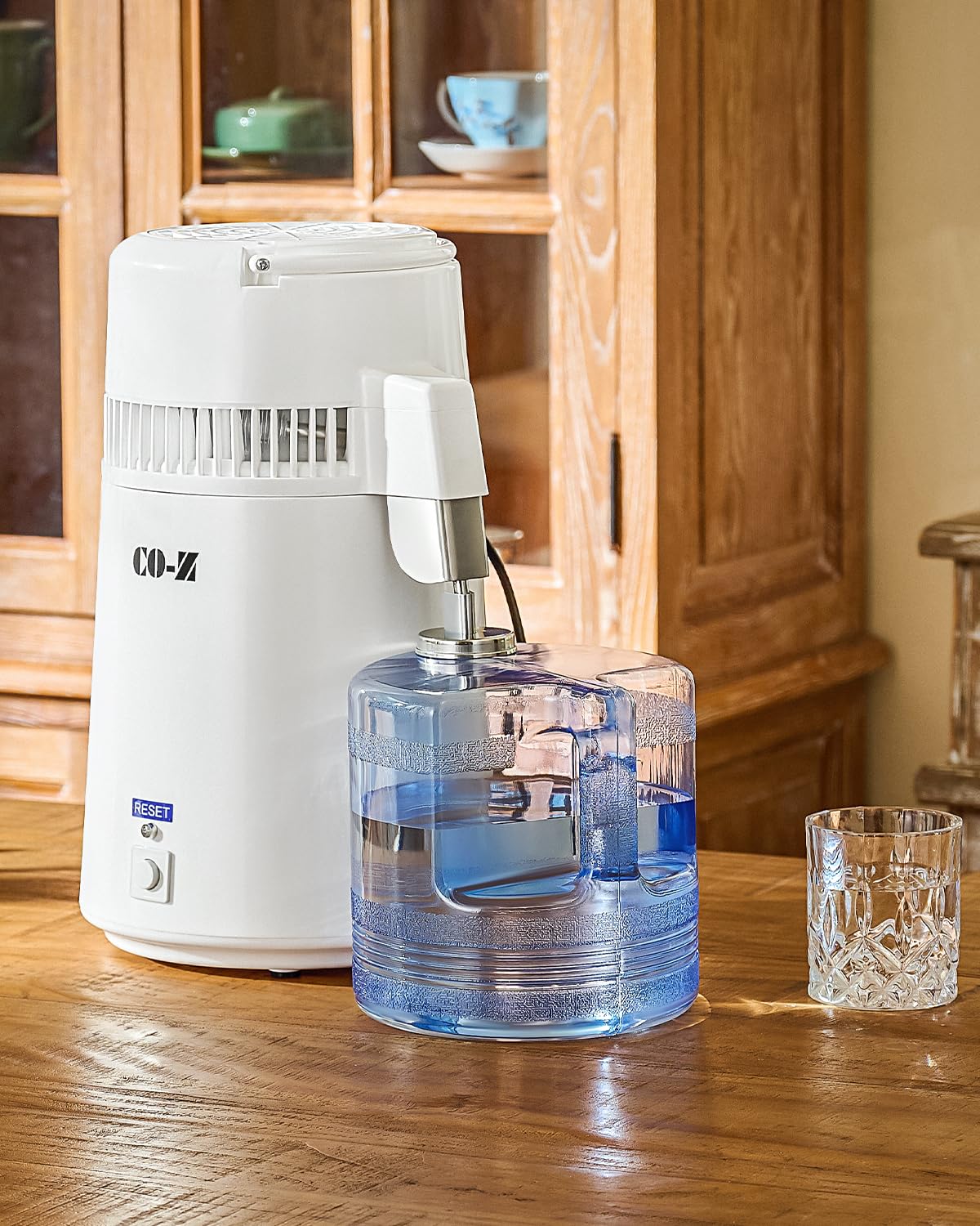 Producción rápida de agua destilada con CO-Z para beber y cocinar