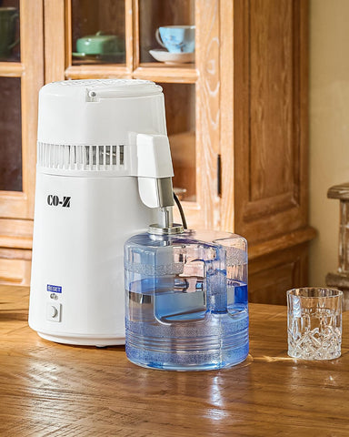 Producción rápida de agua destilada con CO-Z para beber y cocinar