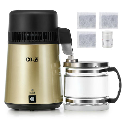 CO-Z distiladora de agua en encimera para la cocina, uso diario.
