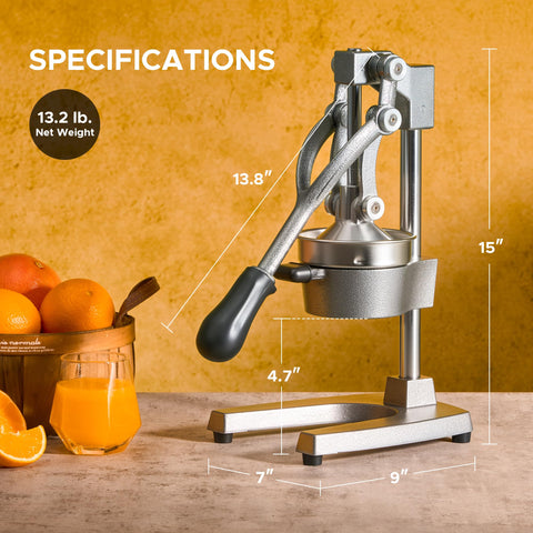CO-Z exprimidor cítrico manual con limón ofrece jugo claro y sin semillas.
