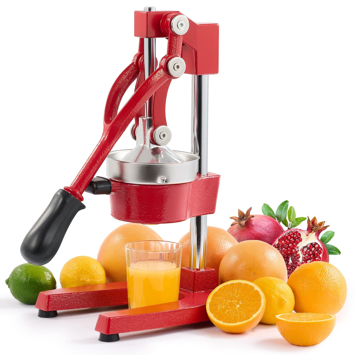 CO-Z exprimidor cítrico manual rojo para jugos frescos en casa.