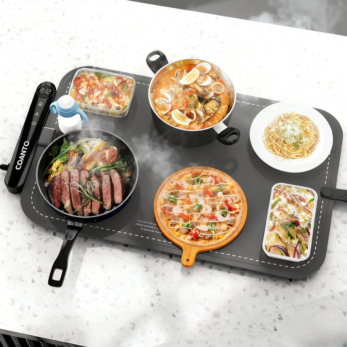 COANTO manta-calentamiento-alimentos Calienta platos rápidamente en buffet