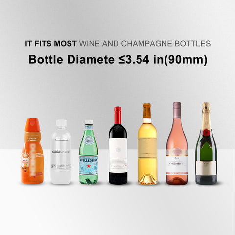 Capacidad para una botella de 750 ml con enfriamiento eficiente.