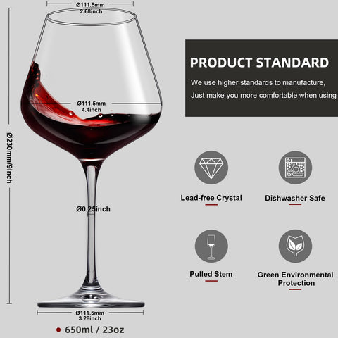 Coccot copa borgoña con aeración suave para potenciar aromas