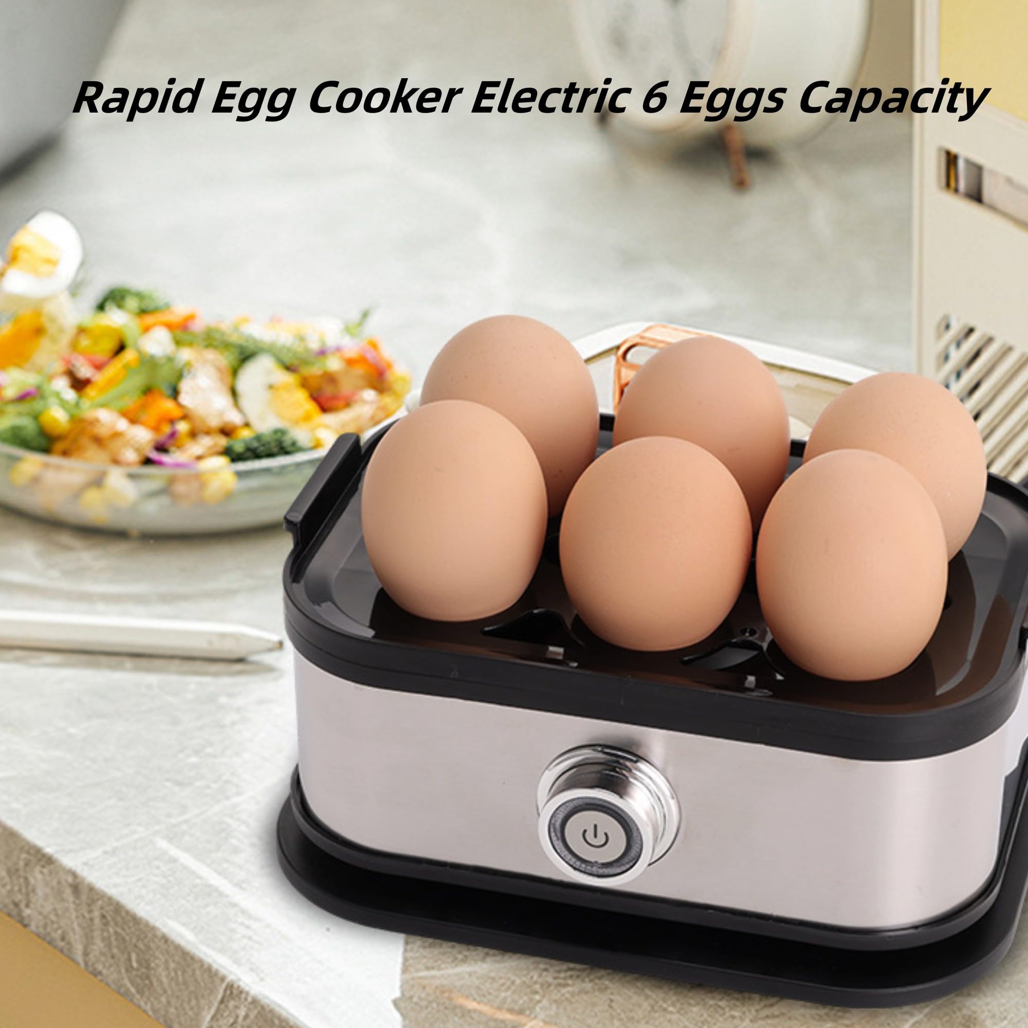 Cocedor de huevos inteligente, perfecto para desayunos rápidos y meriendas saludables.