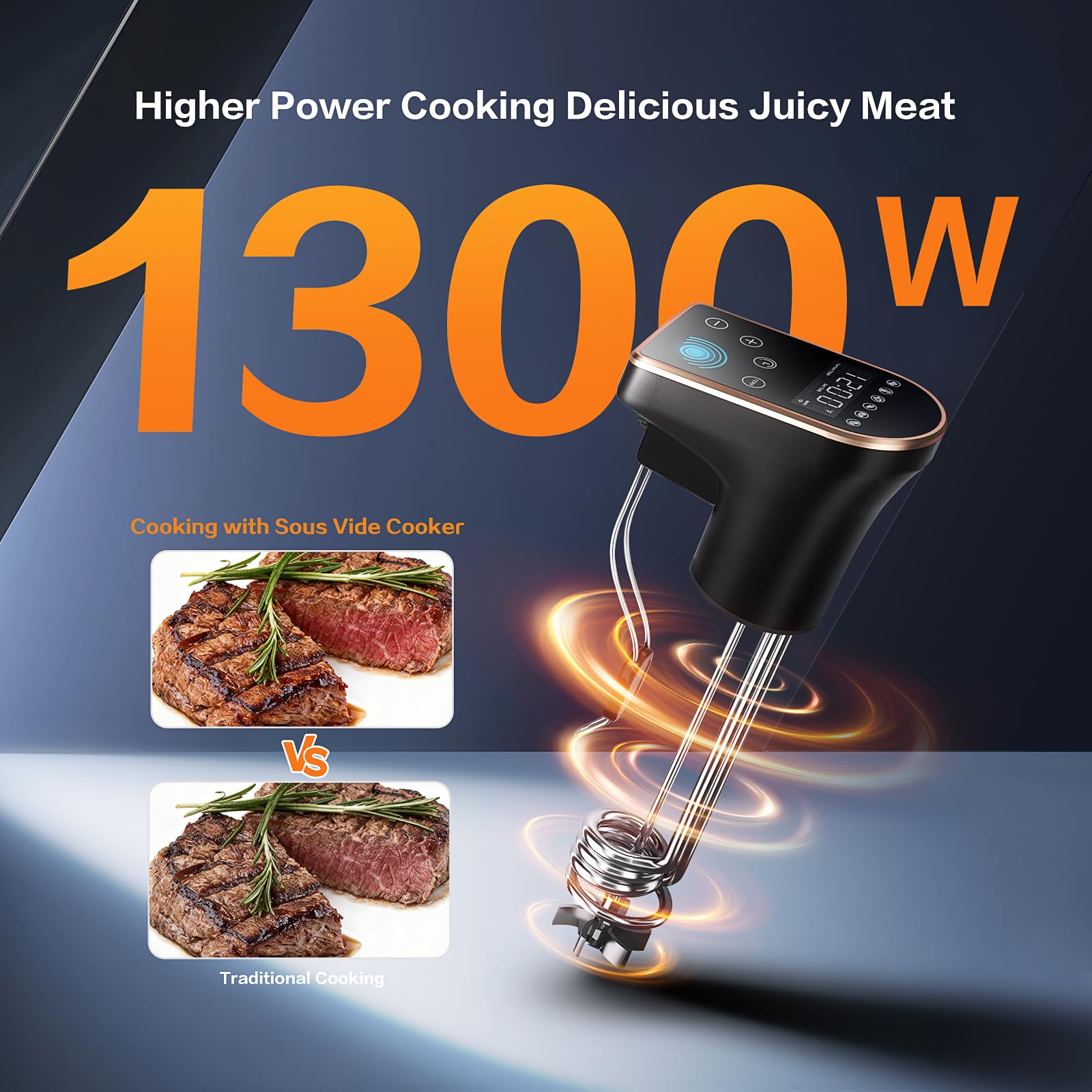 cocedor-sous-vide-1300w IPX7 inmersión total y limpieza segura