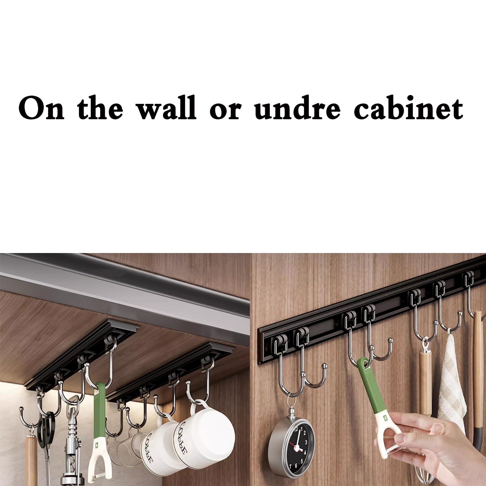 Cociat portaherramientas con 8 ganchos para ordenar utensilios de cocina.