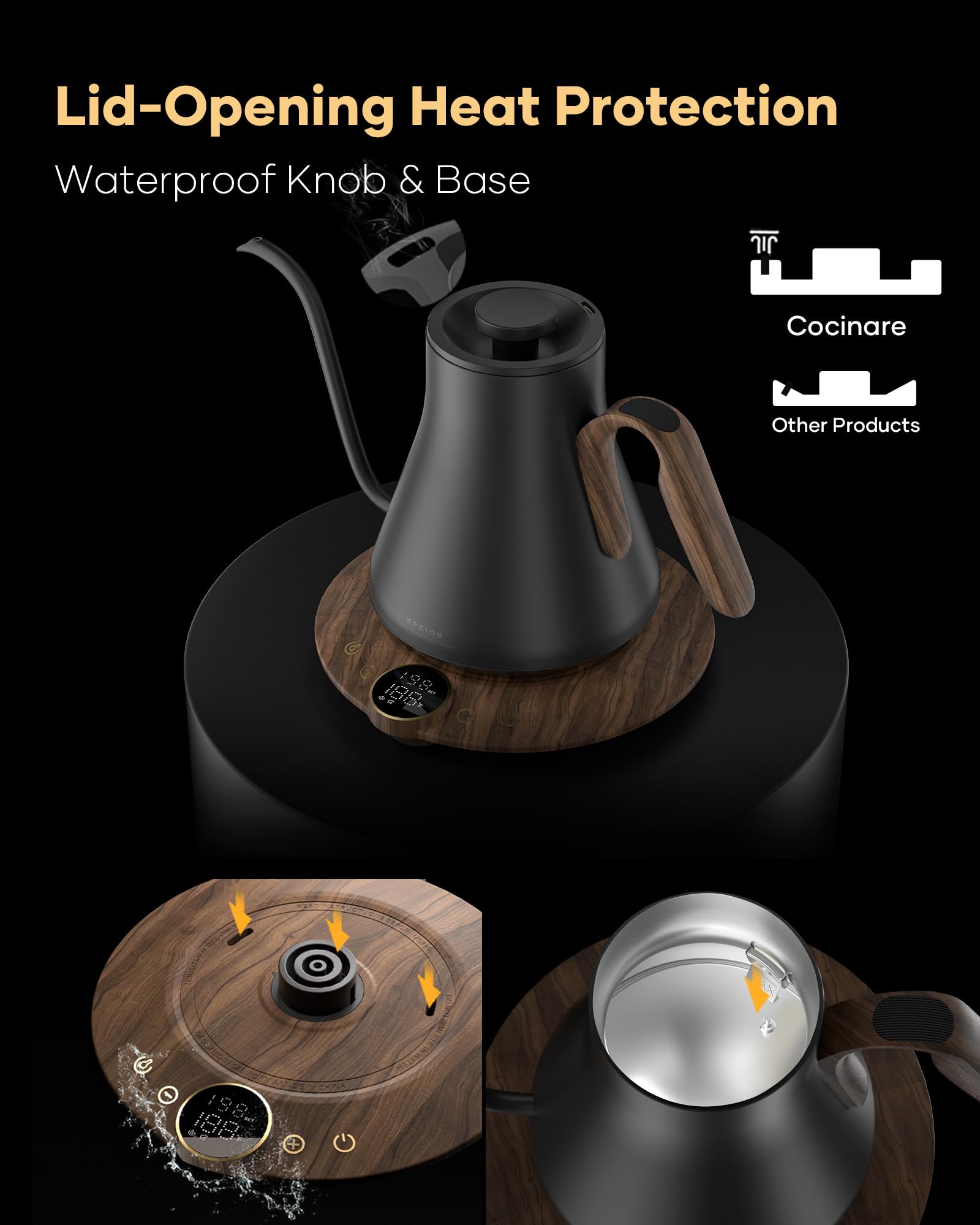 Cocinare FLOW B9, empaque minimalista listo para regalo elegante.