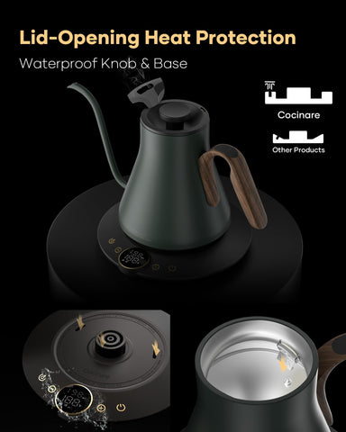 Cocinare FLOW B9: mantiene la temperatura hasta 1 hora para varias tazas.