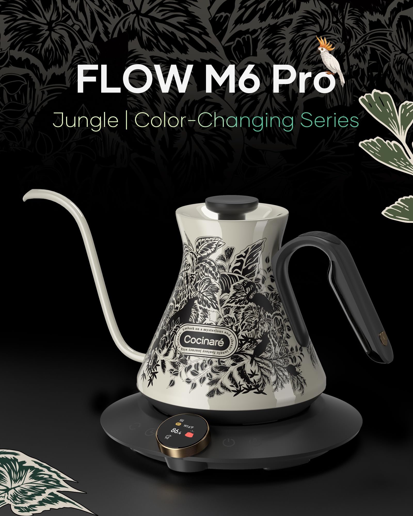 Cocinare Flow M6 Pro, boquilla ganso de 6 mm para flujo suave y estable.