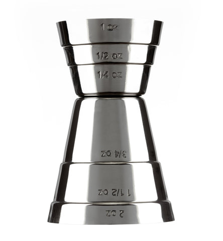 Cocktail Farmer medidor estándar con doble cara para precisión en cocteles.