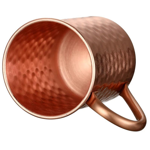 Cocktail Geek juego de 4 vasos de cobre puro para reuniones y bebidas frías.