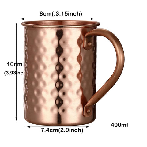 Cocktail Geek vaso de cobre con asa remachada, diseño resistente para cócteles.
