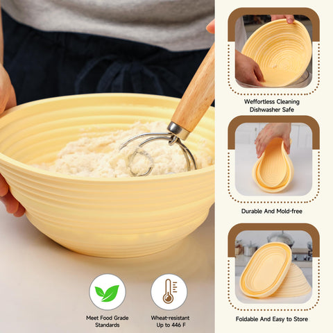 Coco Bird cesta fermentación 9.5 ovalada, aporta forma y control de la masa