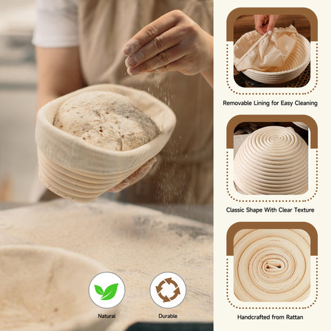 Cesta de fermentación oval Coco Bird Pro de 10 litros