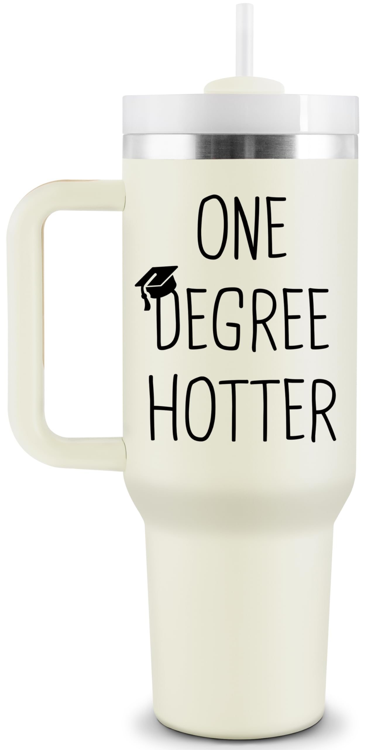 COCOGIFTS Tumbler graduación frente con mensaje, ideal para celebrar logros con estilo