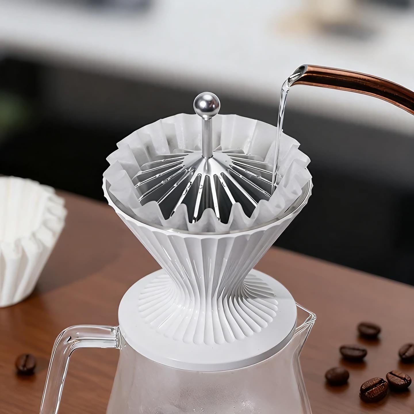 Codale compatible con papeles de cesto y V60 para diferentes métodos de vertido