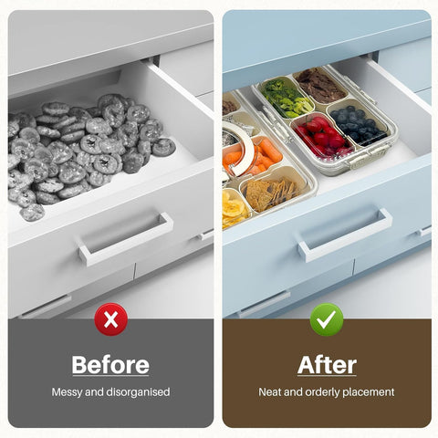 CODIEKEY Snackle Box sello de silicona mantiene los alimentos protegidos.