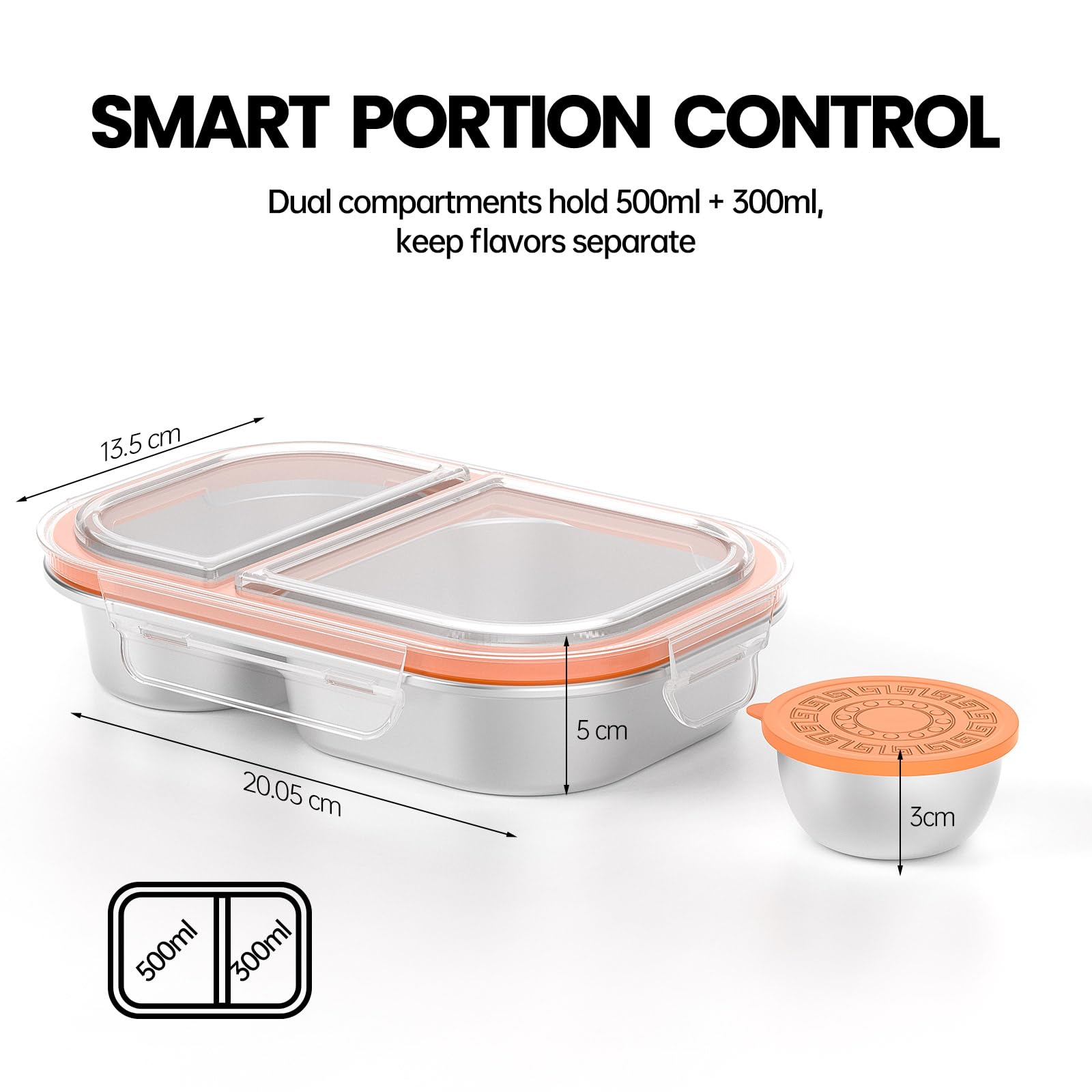 CODIEKEY Snackle Box tapa transparente facilita ver el interior