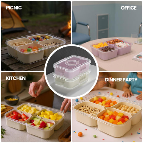Caja Snackle CODIEKEY solución de organización para snacks en casa