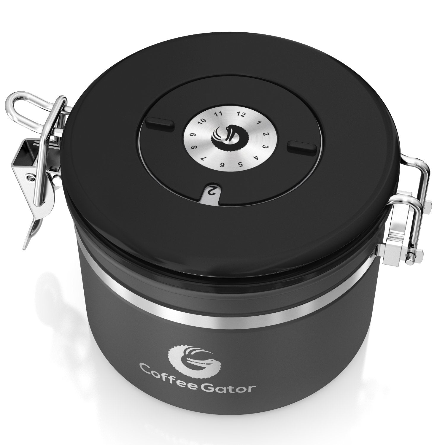 Coffee Gator acero inoxidable gris: durabilidad y limpieza para uso diario.