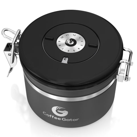 Coffee Gator acero inoxidable gris: durabilidad y limpieza para uso diario.