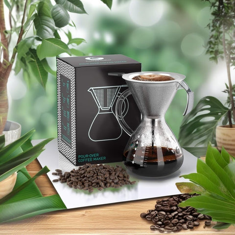Coffee Gator conjunto para preparar café favorece una taza fresca en casa.