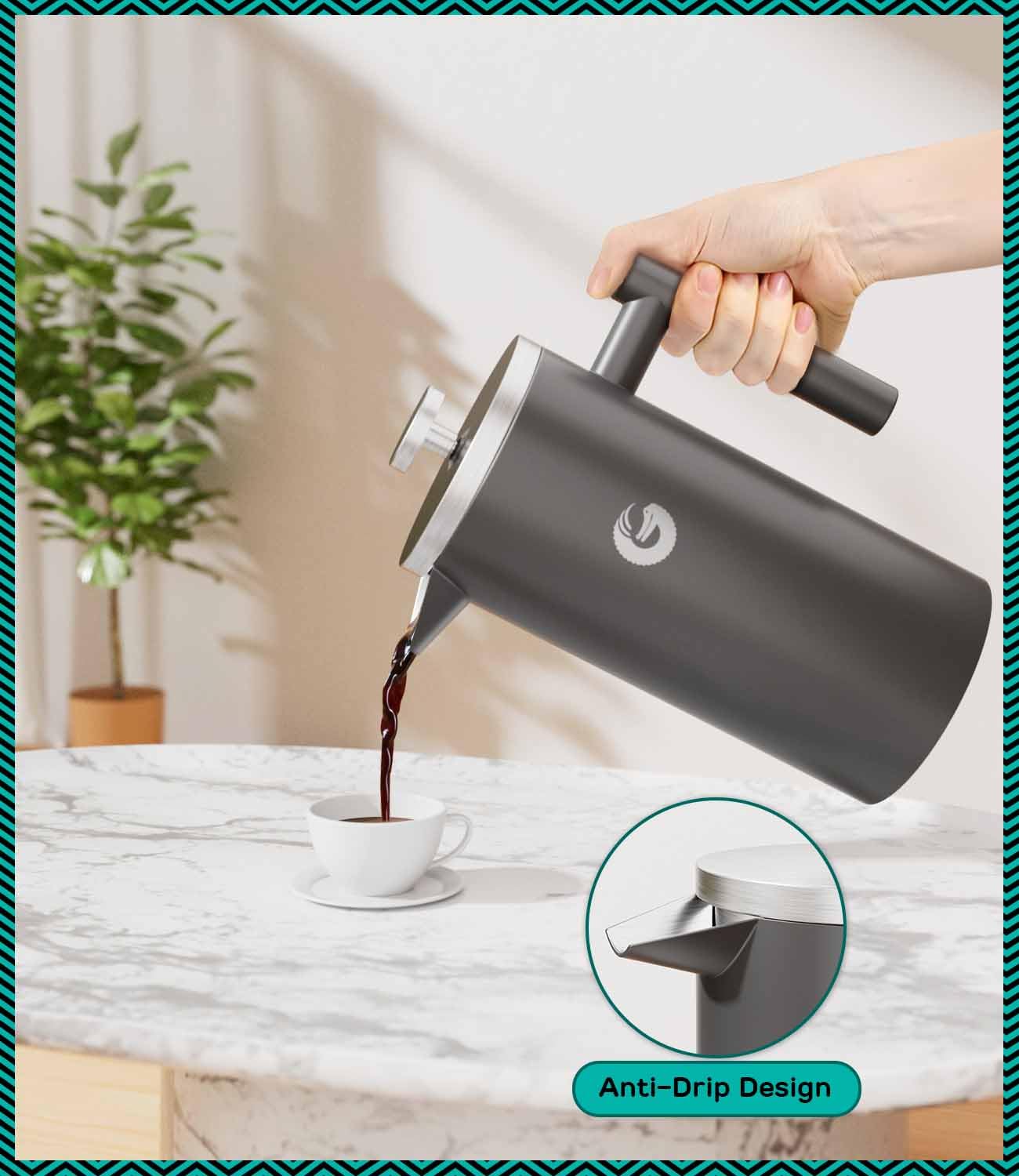 Coffee Gator filtración minimiza sedimentos para mejor sabor