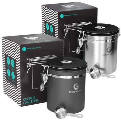 Coffee Gator: lata café 16oz con cierre hermético para frescura prolongada