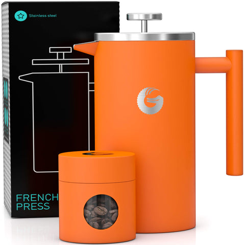 Coffee Gator-prensa-francesa-34oz, ideal para varias tazas de café.
