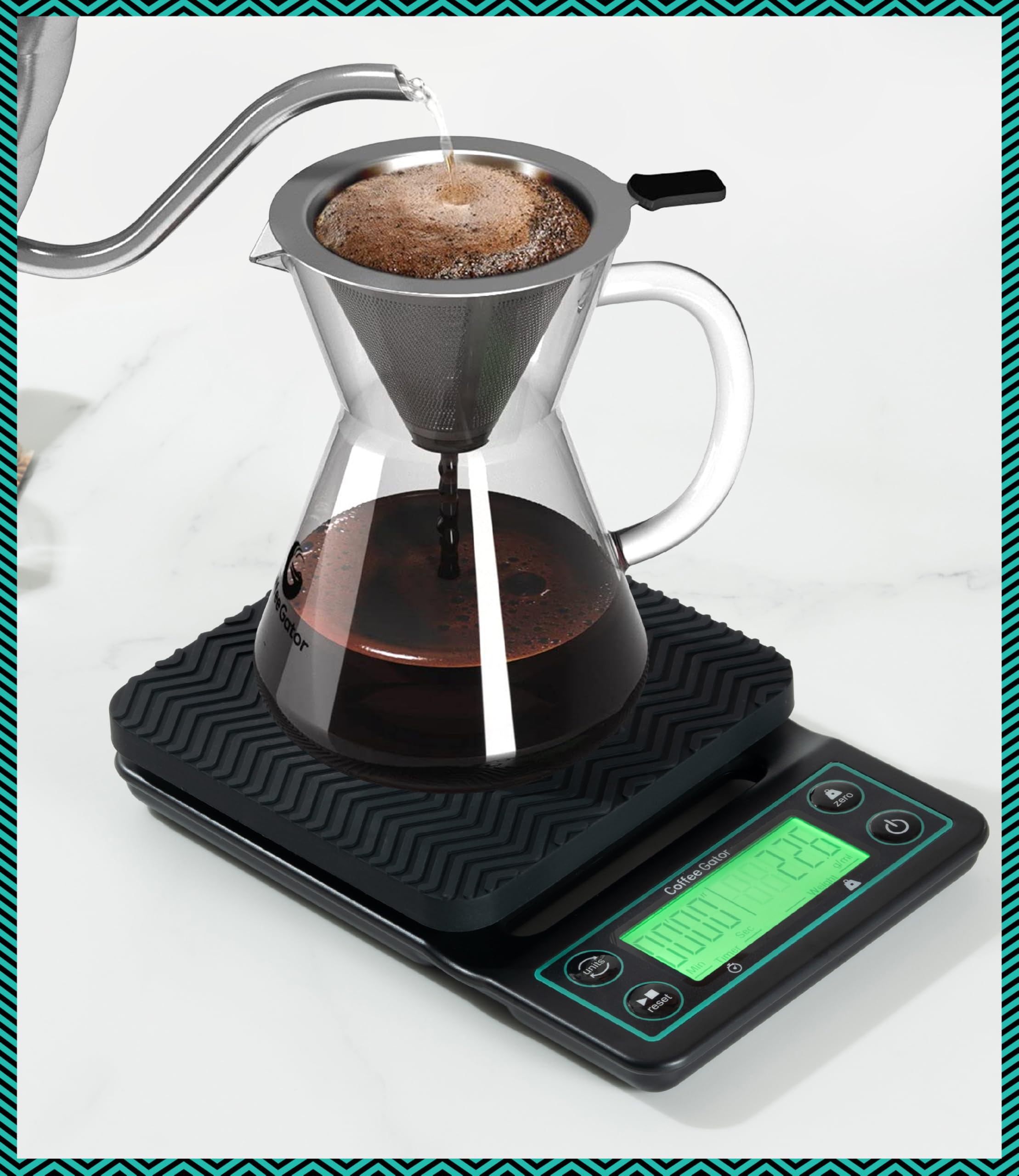 Coffee Gator temporizador eficiente con apagado automático para ahorro de energía